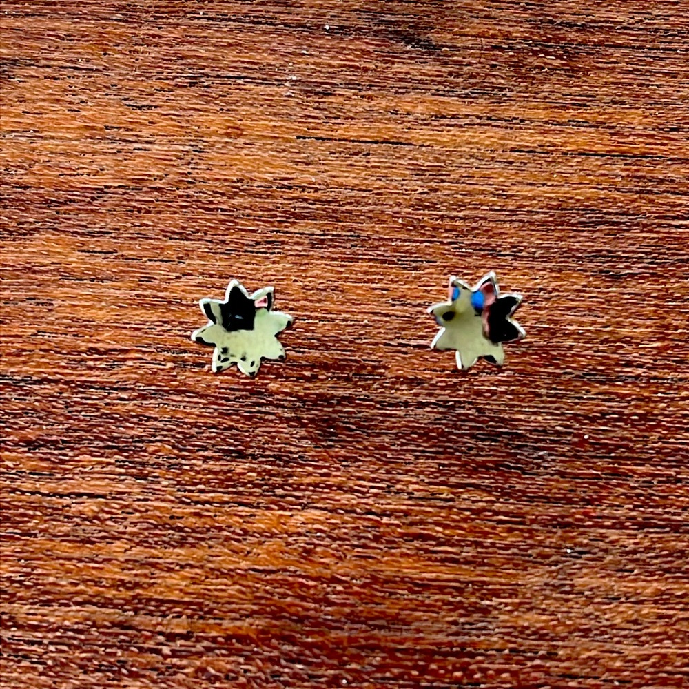 Sterling silver star earrings